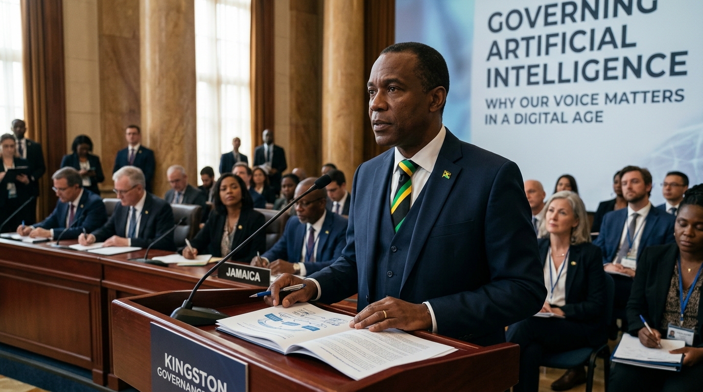 Digital AI governance and Jamaica's participation at the UN.