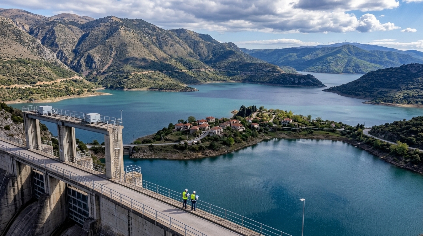 EYDAP water infrastructure and digital systems for water scarcity management in Attica.