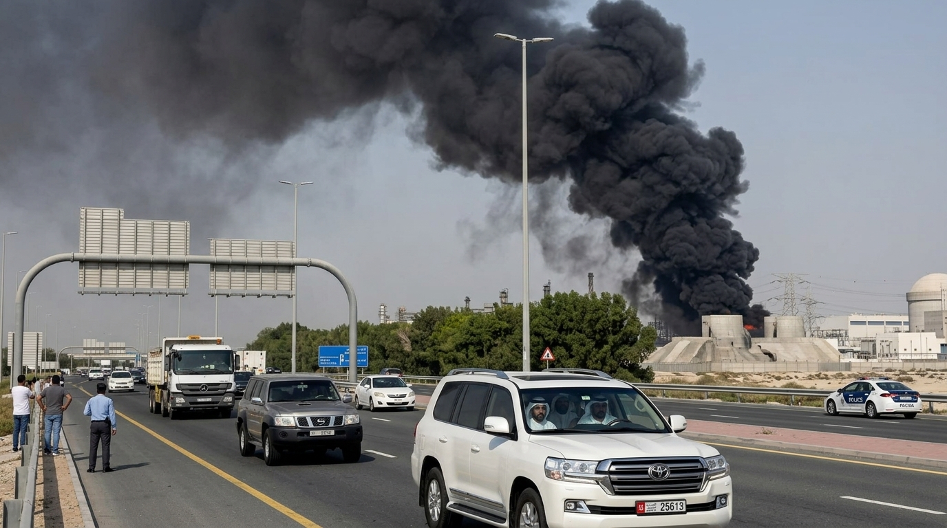 The Barakah nuclear power plant in the UAE focusing on nuclear security measures.