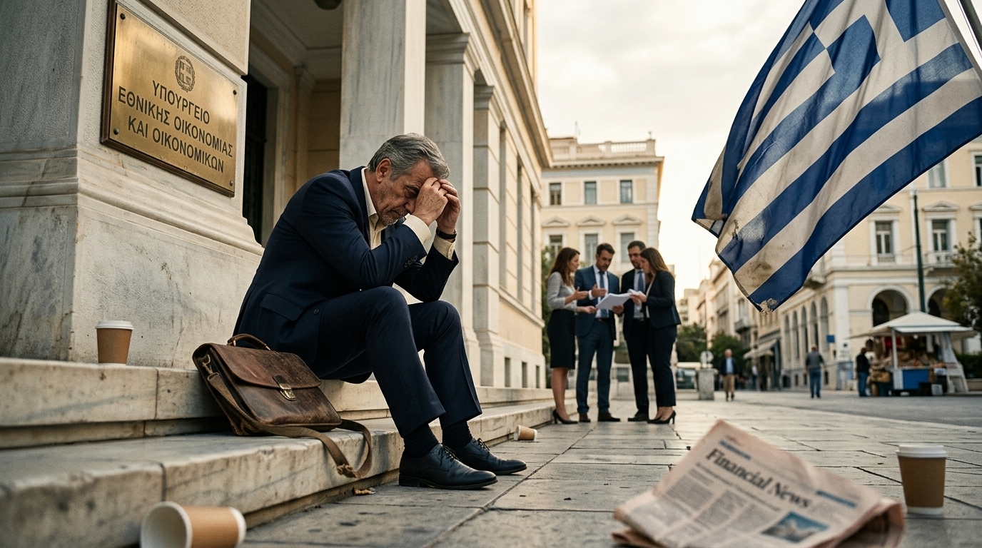 Visual representation of RRF loans and the Greek economy's financial outlook.