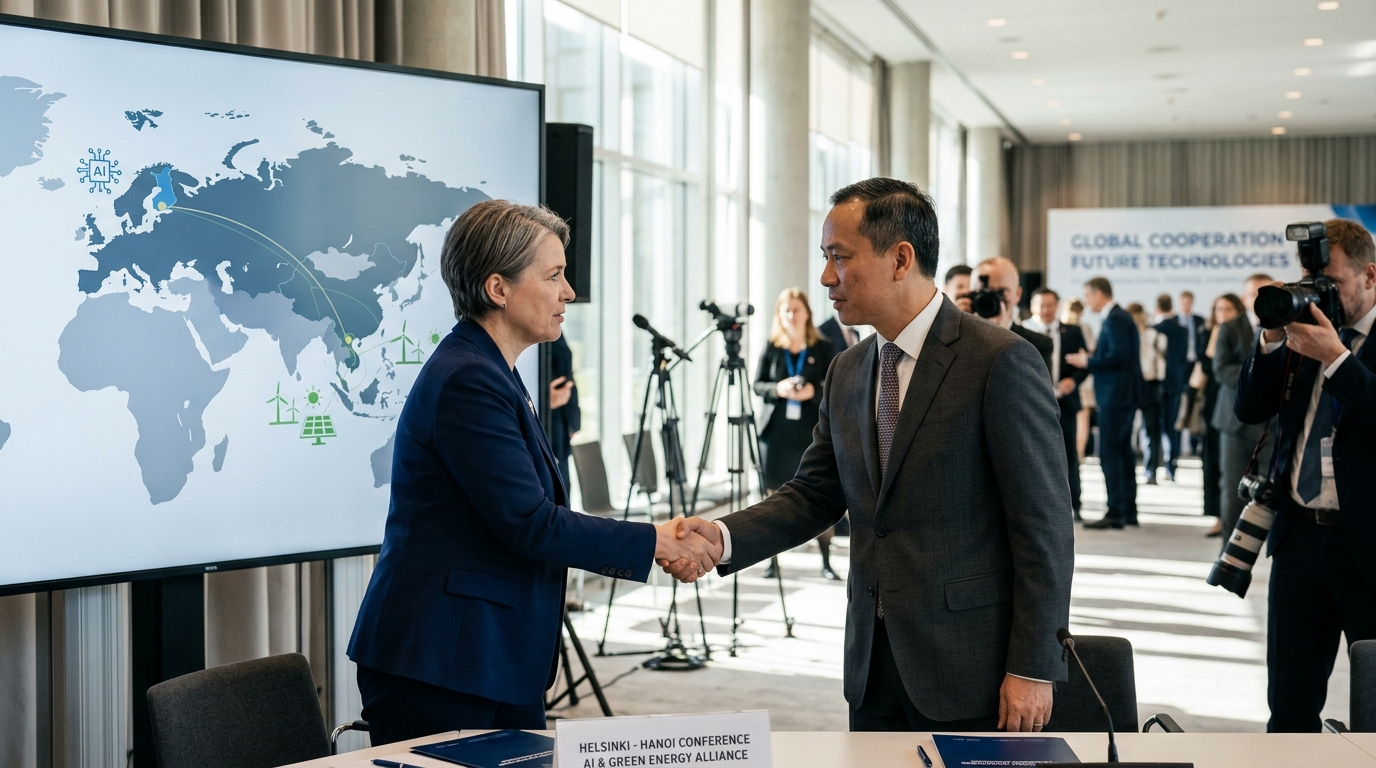 Finland and Vietnam partnership focusing on Artificial Intelligence and green energy.