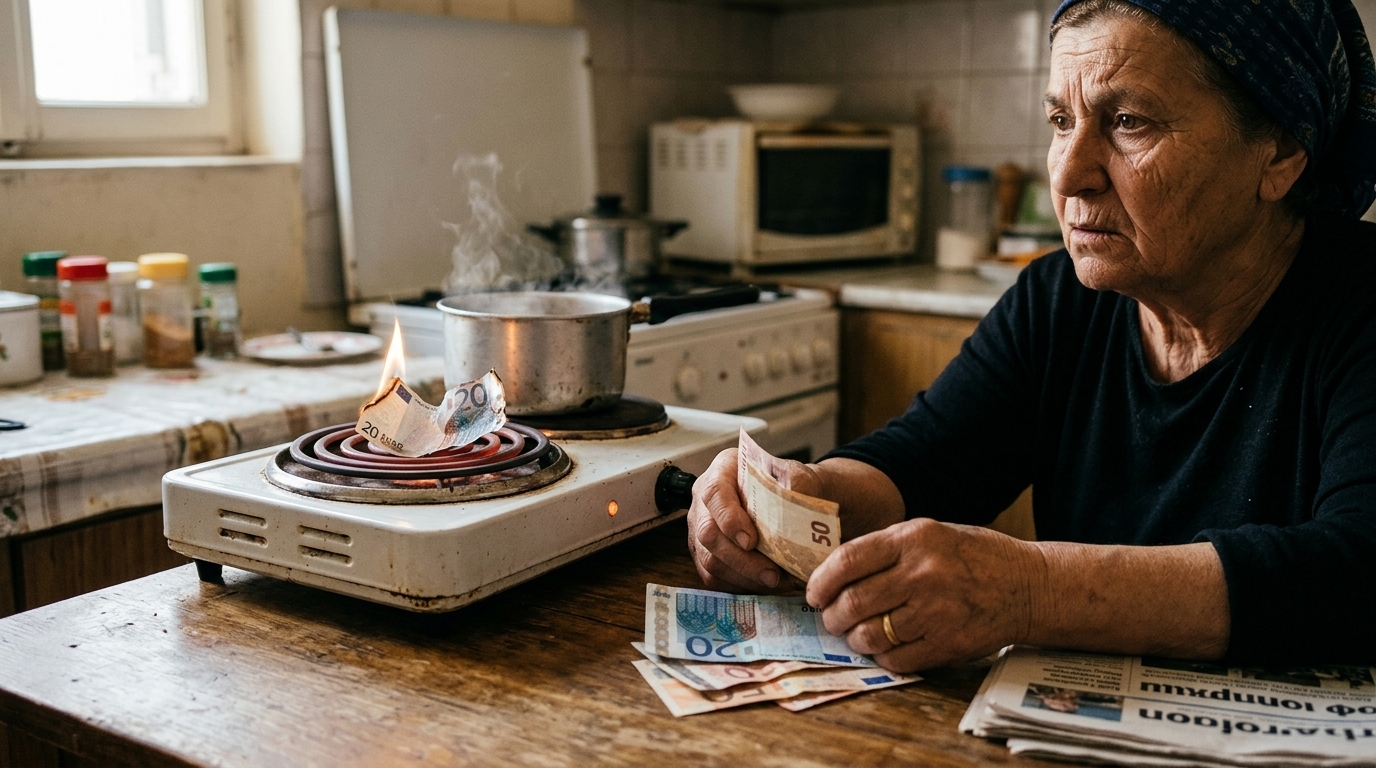Γράφημα που δείχνει την άνοδο του πληθωρισμού στην Ελλάδα στο 3,9% τον Ιούνιο.