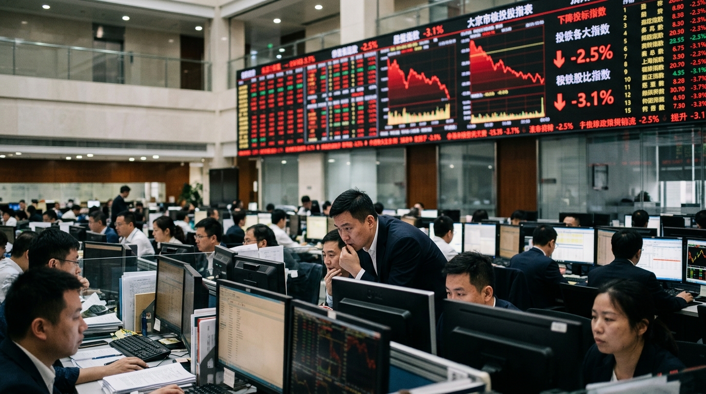 China Stock Gauge Heads for Bear Market as Tech Weakness Extends