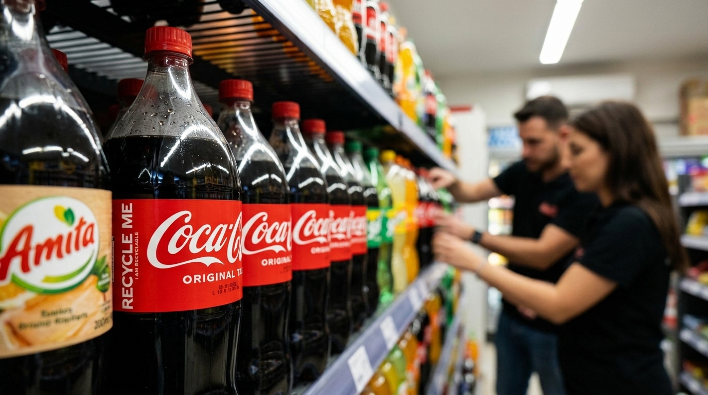 Coca-Cola HBC financial results and revenue growth charts for Q1 2026.