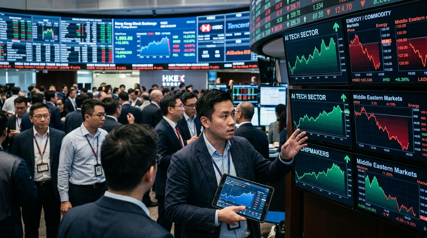 Asian Markets Bet on AI Boom to Counterbalance Middle East Geopolitical Risks
