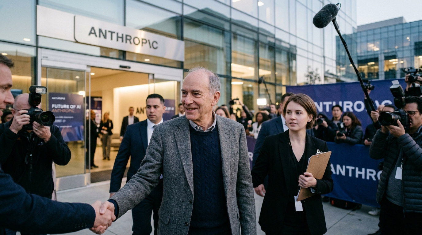 Πορτρέτο του John Jumper, του νομπελίστα που εντάχθηκε στην Anthropic για την ανάπτυξη AI.