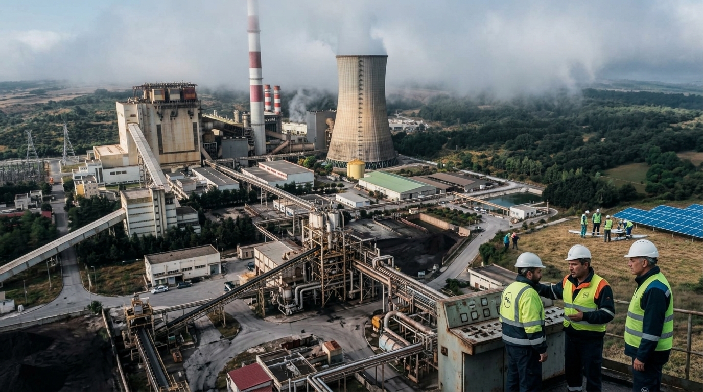 Restoration works at the PPC mine in Mavropigi marking the transition from lignite energy.