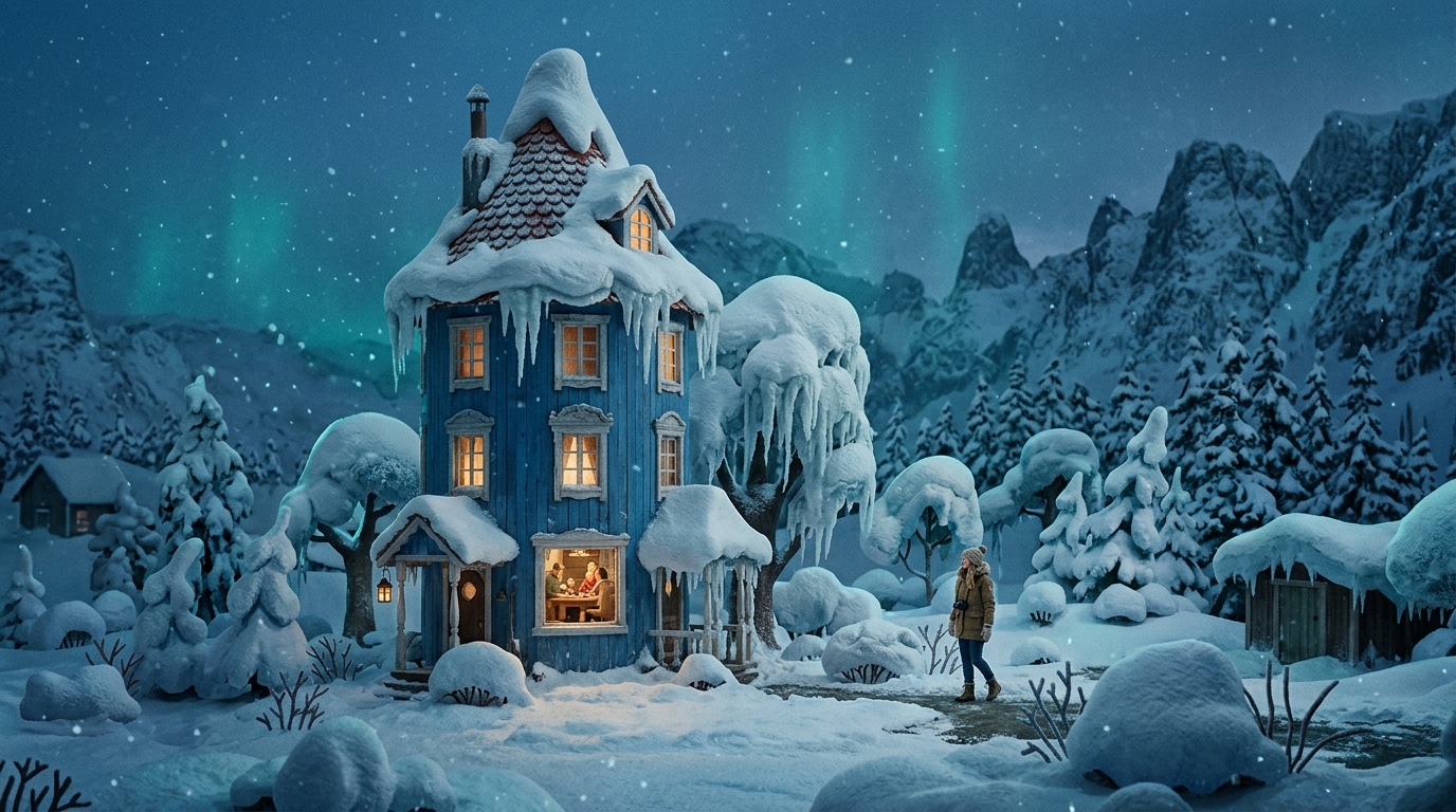 A high-detail digital landscape showing realistic virtual snow textures and physics.