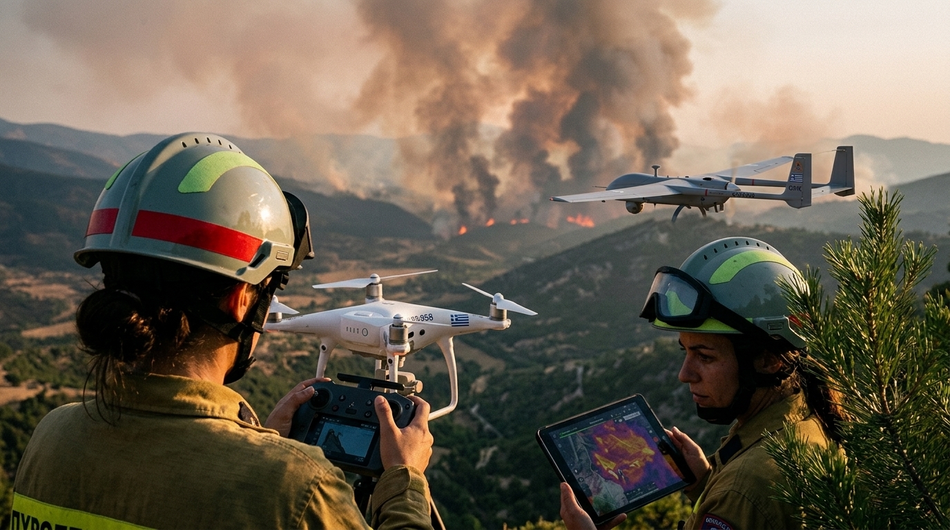 Digital Sentinels: Greece Deploys Over 100 Drones to Combat the Wildfire Crisis