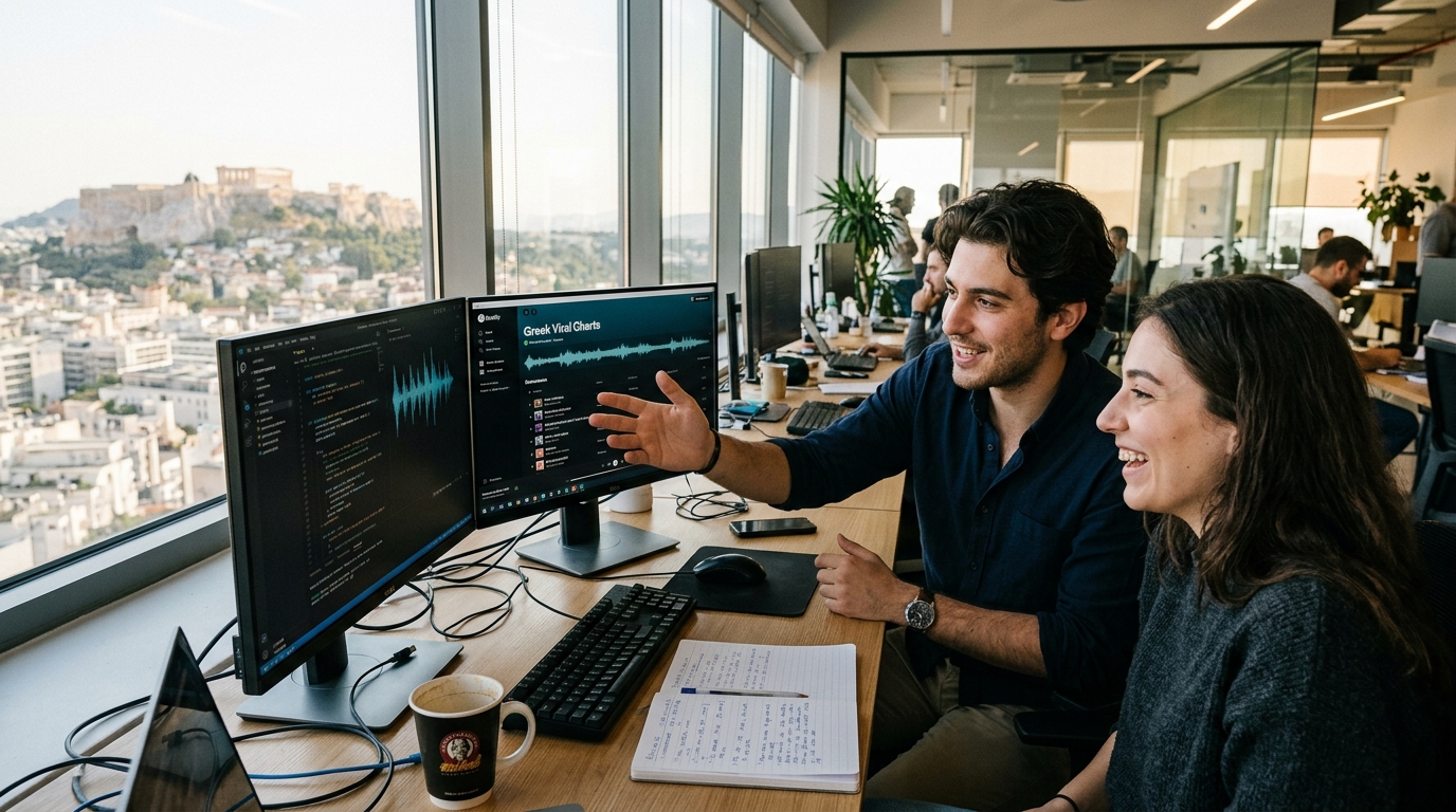 The Ghost in the Console: How AI Conquered the Greek Viral Charts