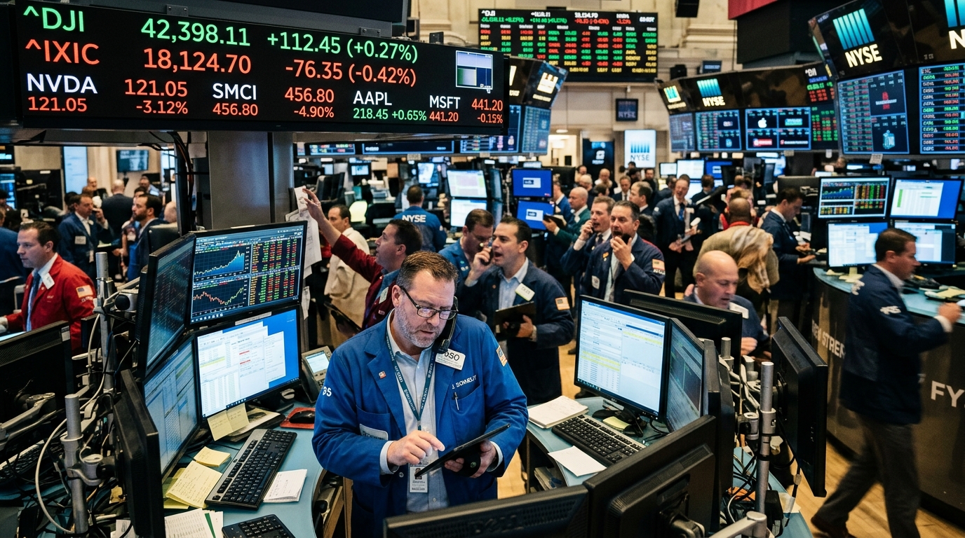Wall Street: Ρεκόρ για τον Dow Jones εν μέσω «βουτιάς» των ημιαγωγών και ανακατάταξης των επενδυτικών χαρτοφυλακίων