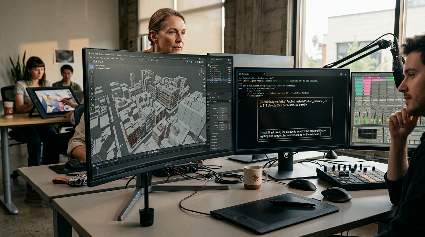 The Agentic Shift: Anthropic’s Claude Plugs Directly into Photoshop, Blender, and Ableton