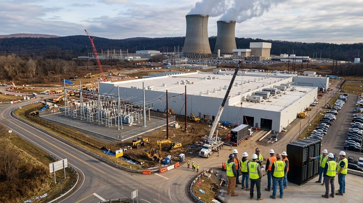 Κατασκευή AI Data Center από εργατικά σωματεία και εταιρείες τεχνολογίας.