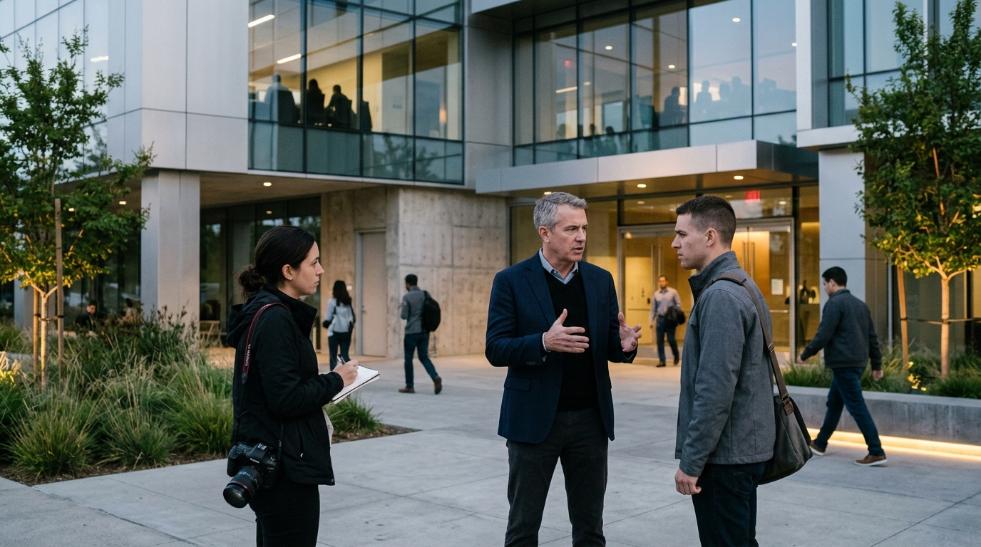 Apple and OpenAI logos displayed against a courtroom background representing the trade secret lawsuit.