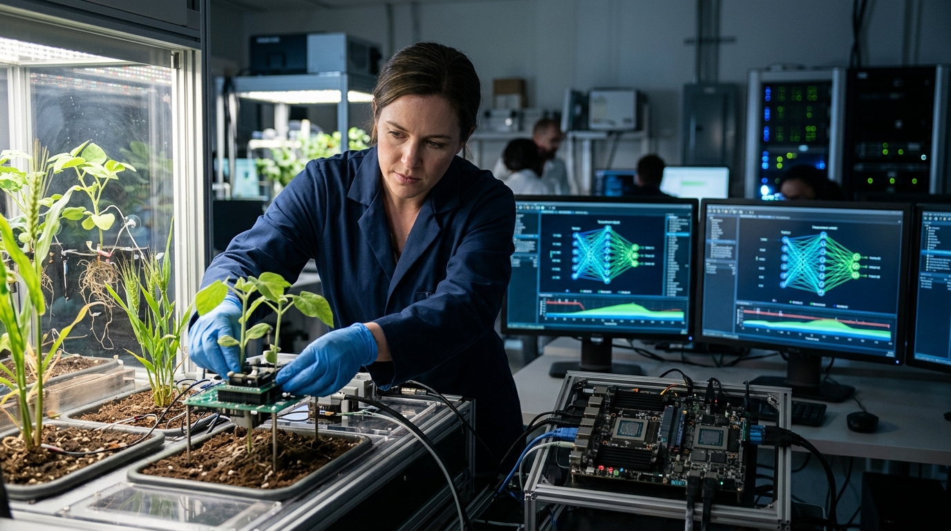 Plant flowering and environmental shift caused by climate change.