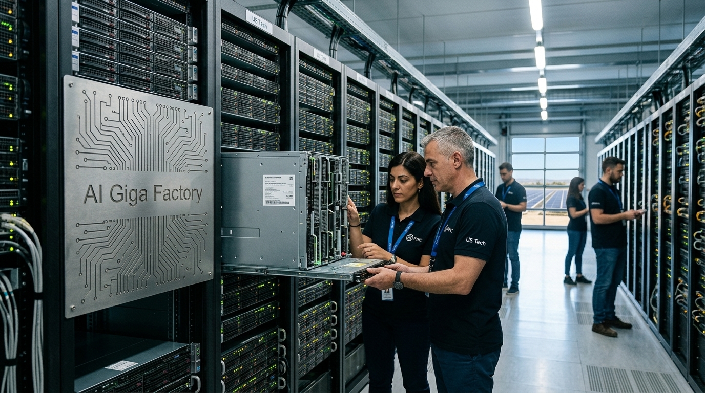 Σύγχρονες εγκαταστάσεις data center της ΔΕΗ για Τεχνητή Νοημοσύνη στην Κοζάνη.