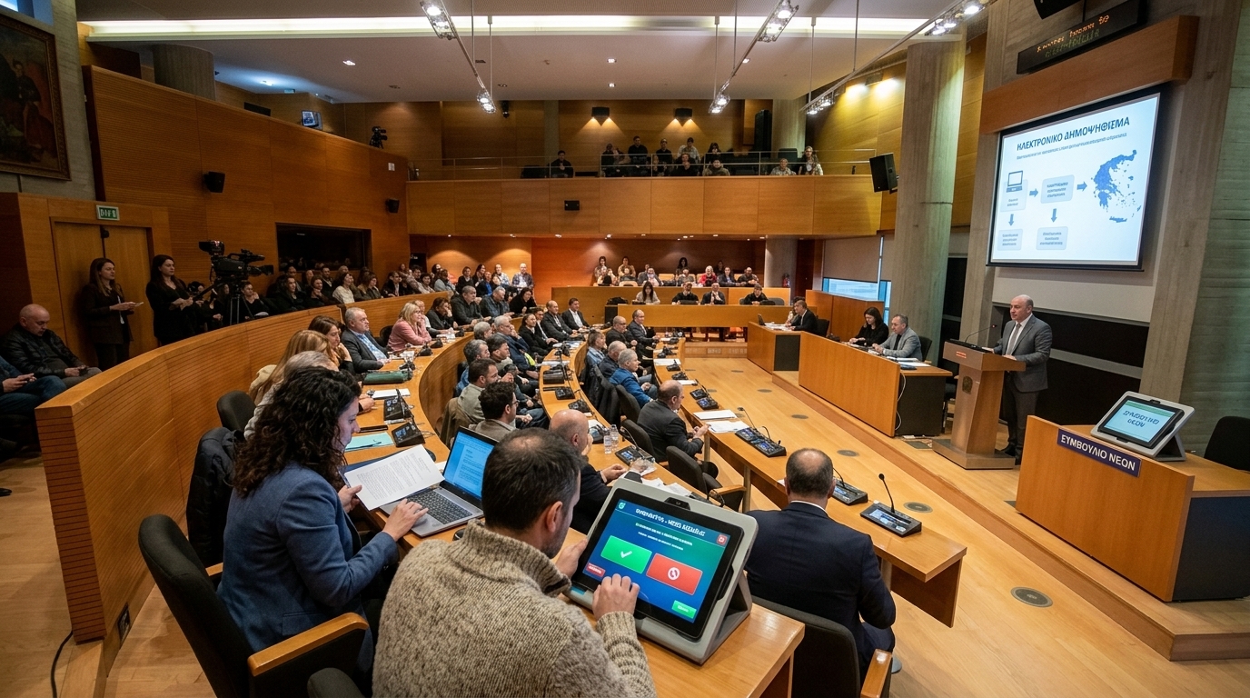 Digital ballot box and electronic voting in local government
