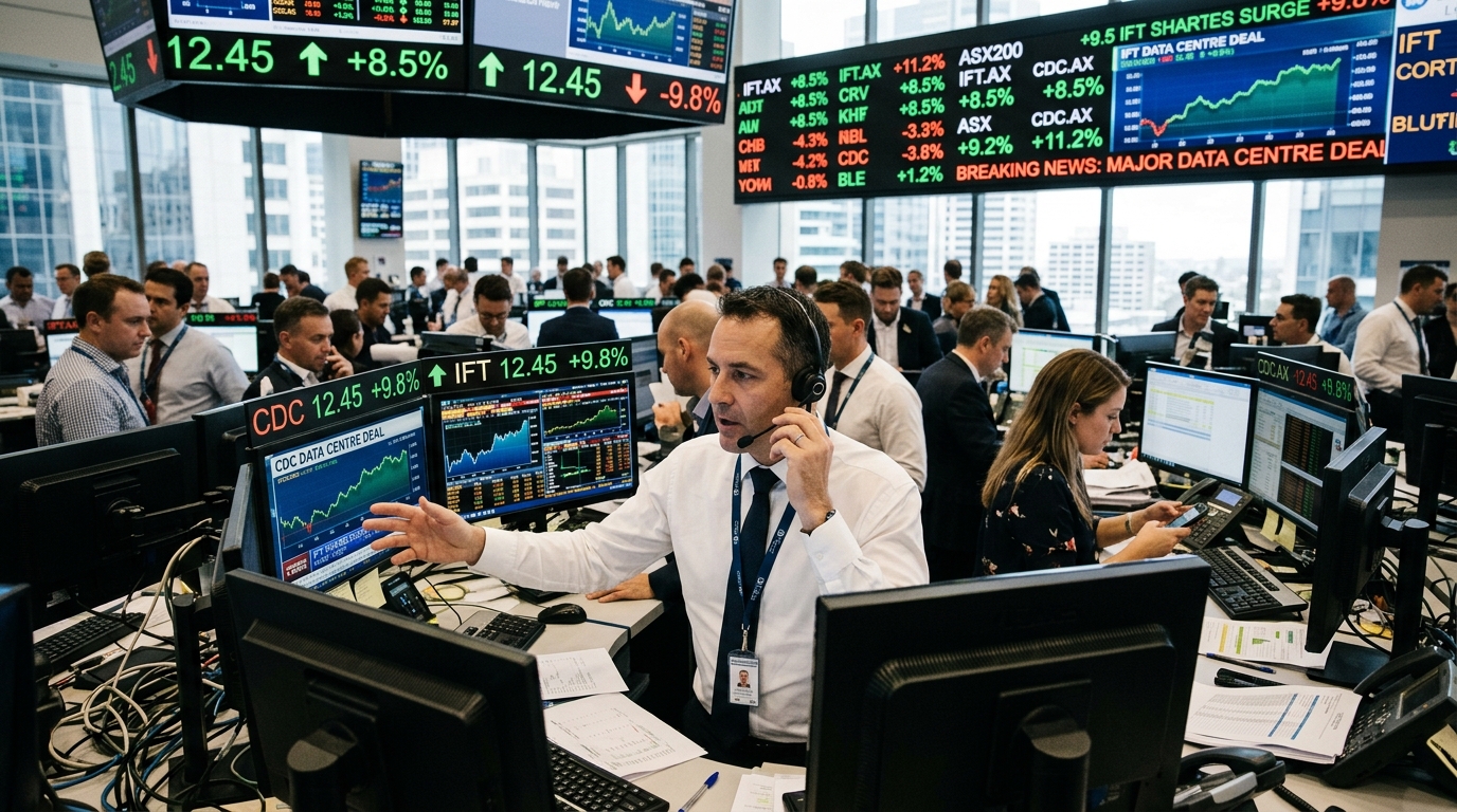 Σύγχρονες εγκαταστάσεις data center που αντιπροσωπεύουν την ιστορική συμφωνία της Infratil στην Αυστραλία.