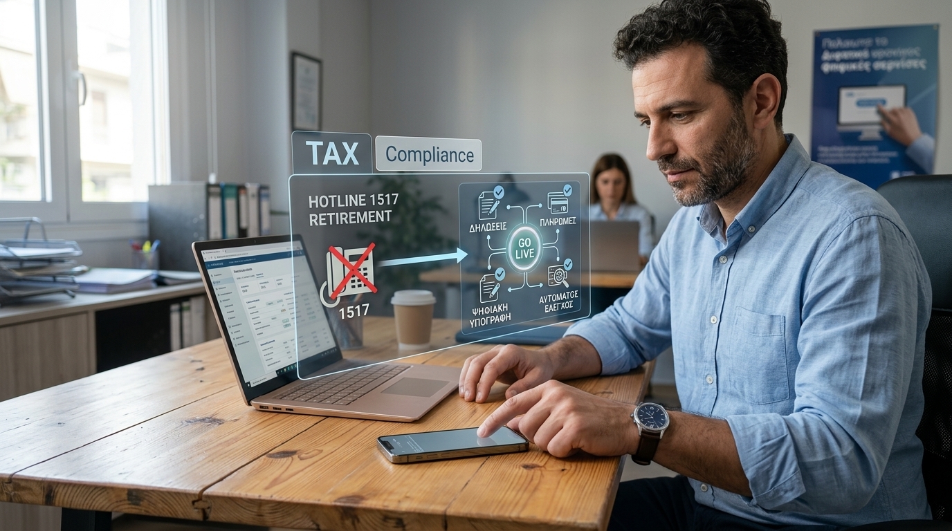 The Digital Transformation of Tax Compliance: Greece Retires the 1517 Hotline for an All-Digital Future