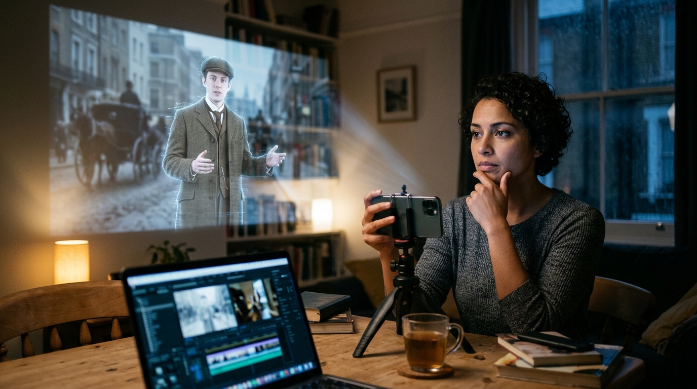 Stitching the Past: The Ethics of AI-Generated Time-Travelers Vlogging from History