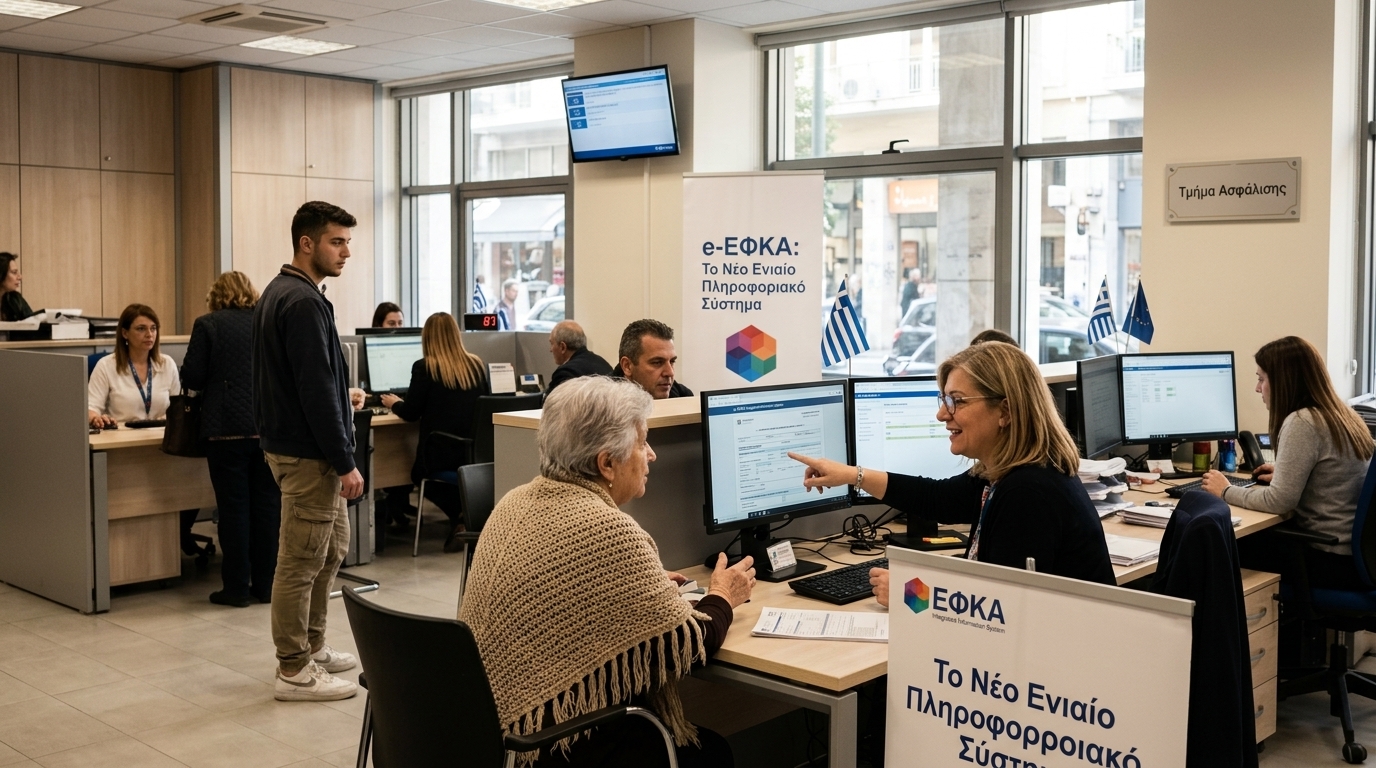 Ψηφιακός μετασχηματισμός του e-ΕΦΚΑ με το νέο πληροφοριακό σύστημα.
