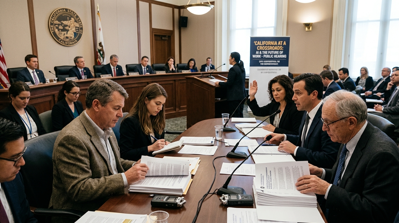 California at a Crossroads: Public Input Sought on AI’s Impact on Jobs and the Economy