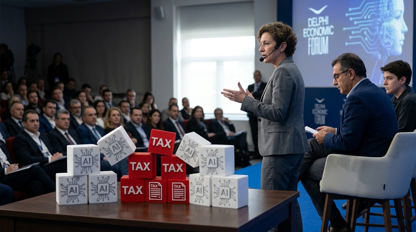 Ο Γιώργος Πιτσιλής της ΑΑΔΕ μιλά για την Τεχνητή Νοημοσύνη και τη φοροδιαφυγή στο Φόρουμ των Δελφών.