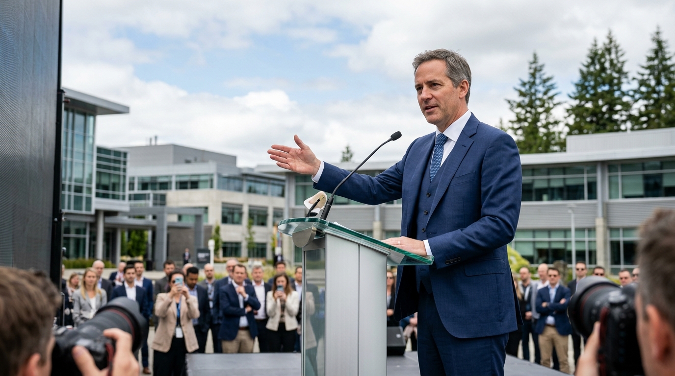 Modern Meta AI data center facility in Canada representing a multi-billion dollar infrastructure investment.