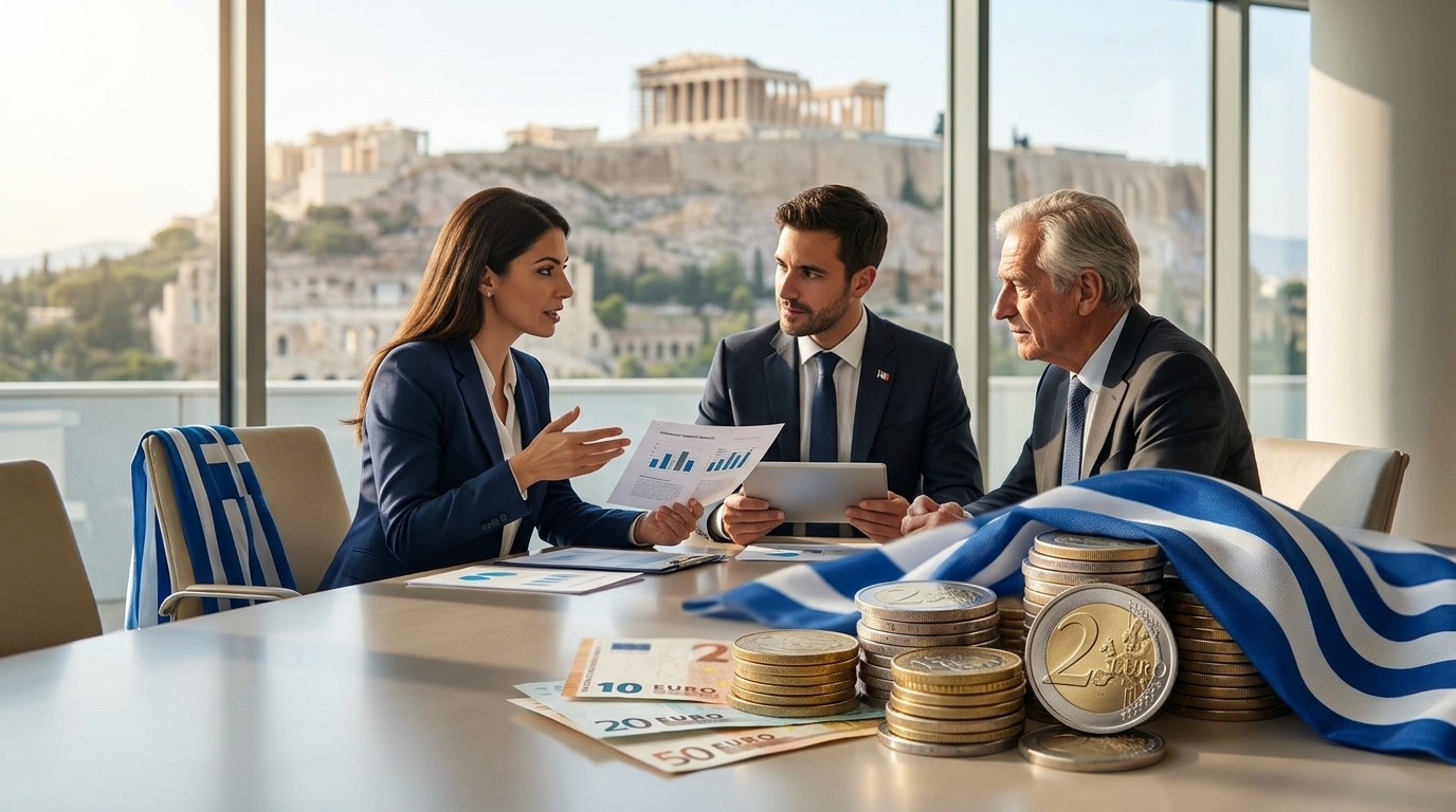 Γράφημα του ΟΟΣΑ που απεικονίζει τις αυξημένες επενδύσεις στην Ελλάδα το 2025.