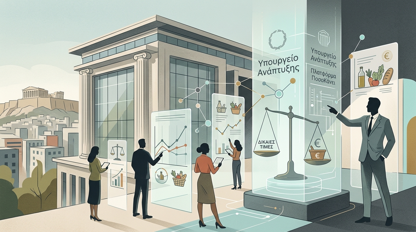 Ministry of Development: New AI Platform 'PosoKanei' for Price Control and Consumer Protection