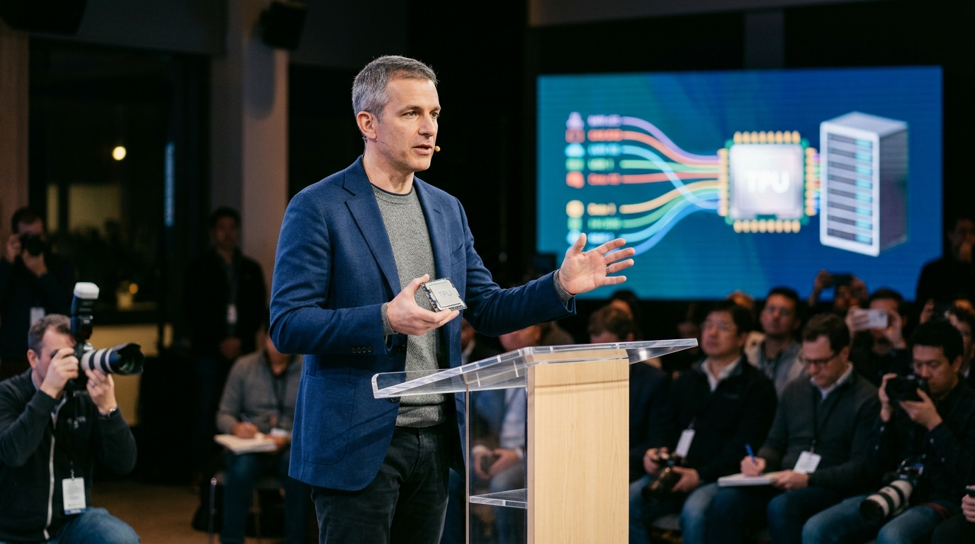 Google's new custom AI chips designed for high-performance cloud computing.