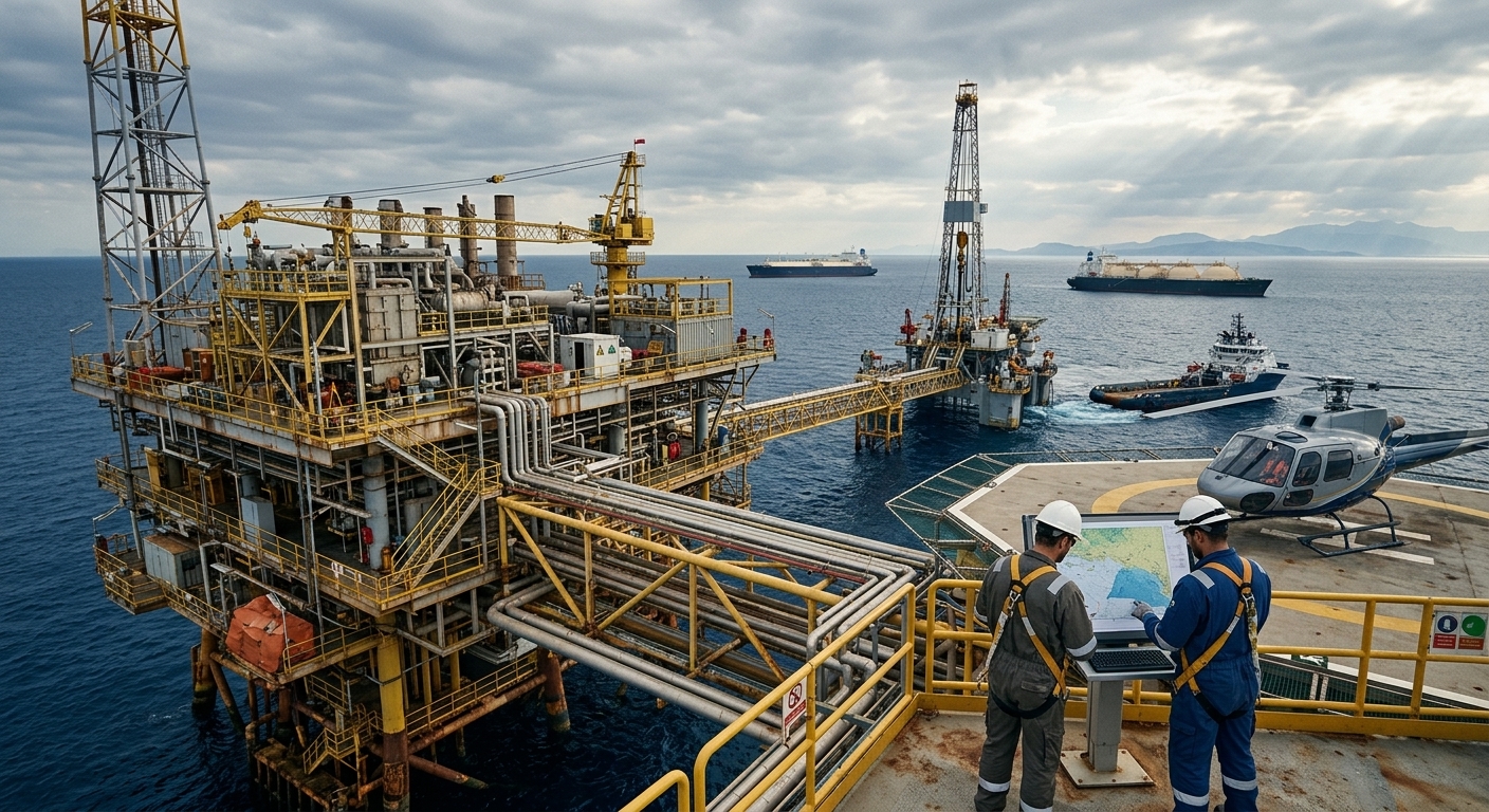 Στελέχη της Chevron και της ελληνικής κυβέρνησης συζητούν για την ενέργεια στο Block 10.