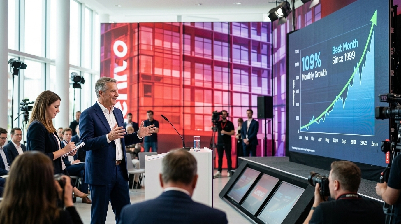 Lenovo: Η μετοχή εκτινάχθηκε 109% τον Μάιο – Ο καλύτερος μήνας από το 1999