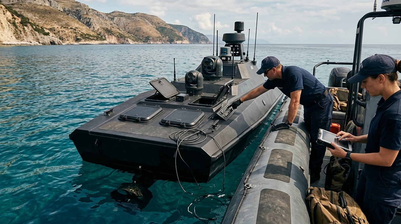Πολεμικό drone USV εντοπίστηκε σε σπηλιά στη Λευκάδα για εθνική ασφάλεια.
