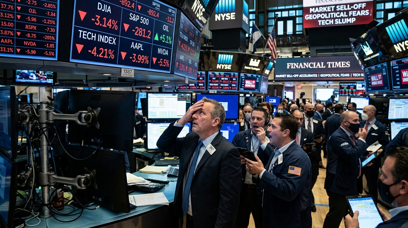 Η Wall Street σε Κλοιό Πιέσεων: Η Γεωπολιτική Αστάθεια και η Πτώση της Τεχνολογίας Κλονίζουν τις Αγορές