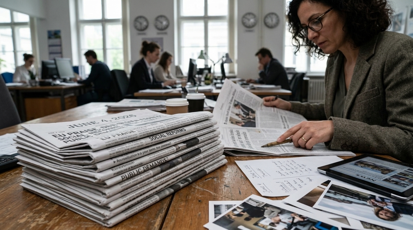 The Press on June 4, 2026: Navigating European Praise and Social Demands