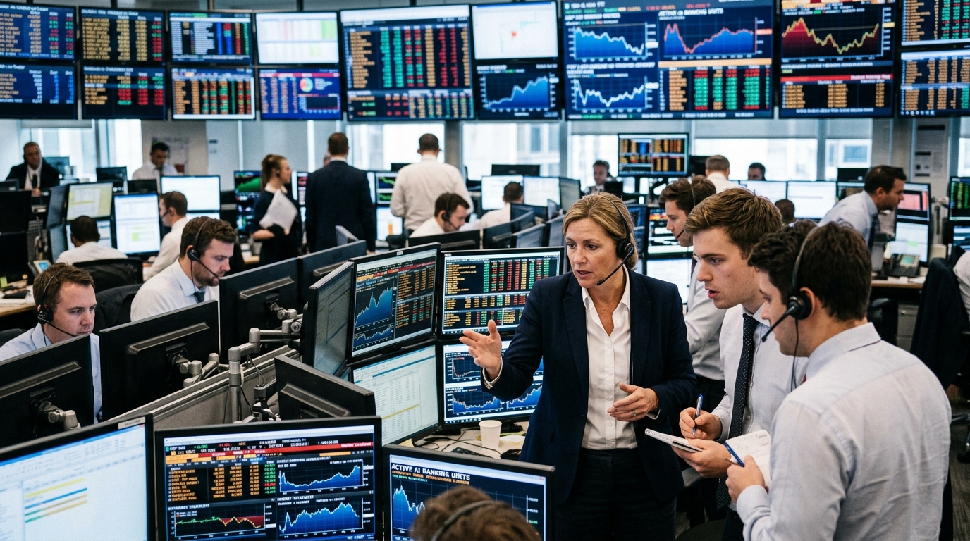 Digital banking interface using Artificial Intelligence for data analytics.