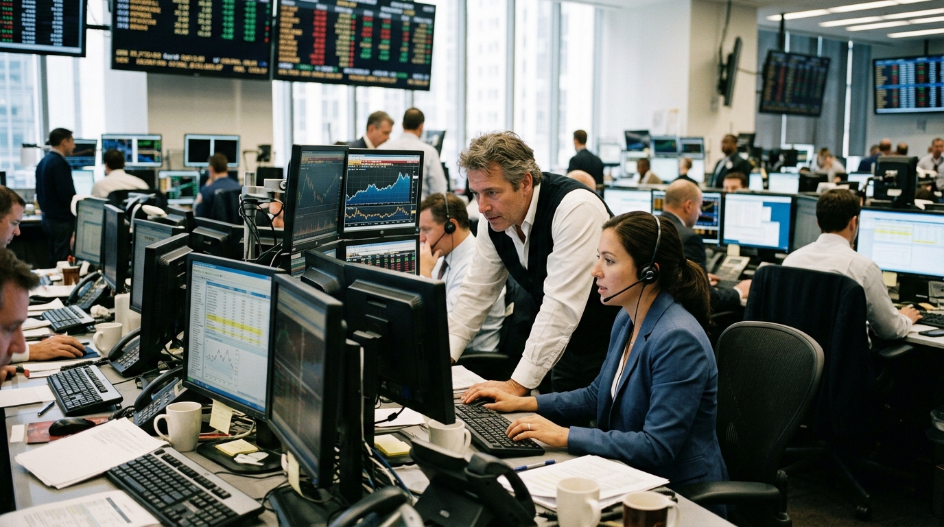Digital representation of AI reshaping the global labor market and workforce.