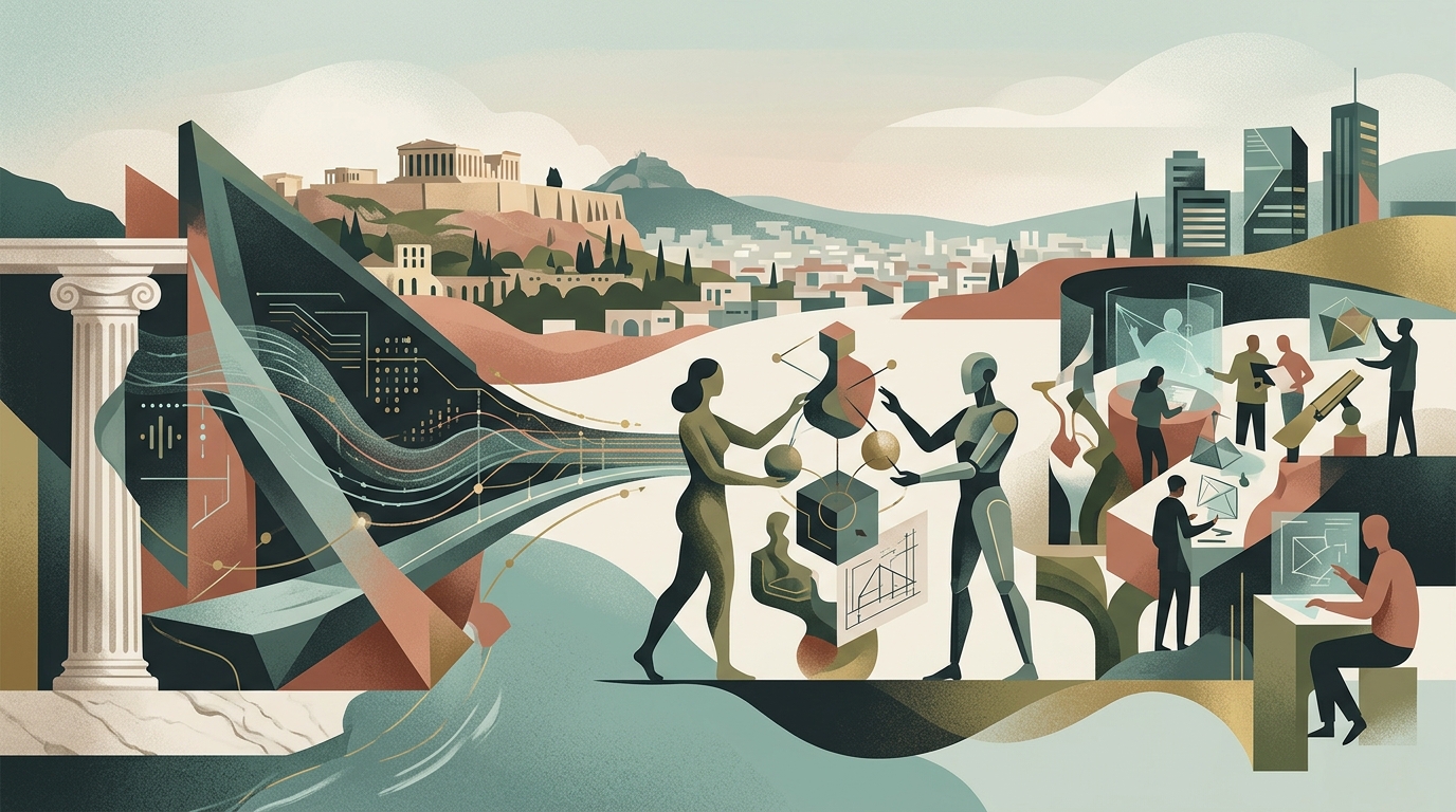 Kostas Rafailidis of APOLYTO CREATIVE SPOT discussing applied arts and digital innovation in Greece.
