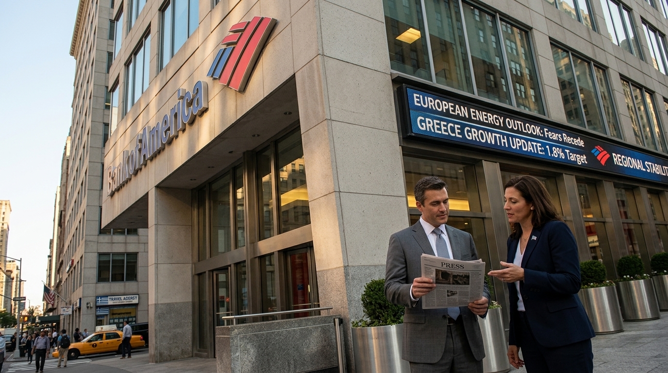 BofA: European Energy Fears Recede as Greece Eyes 1.8% Growth