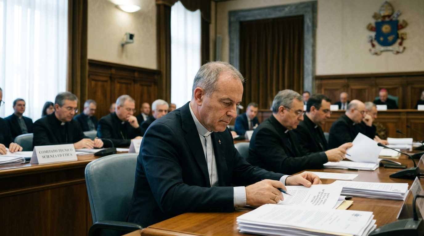 Pope Francis addressing the ethics of Artificial Intelligence.