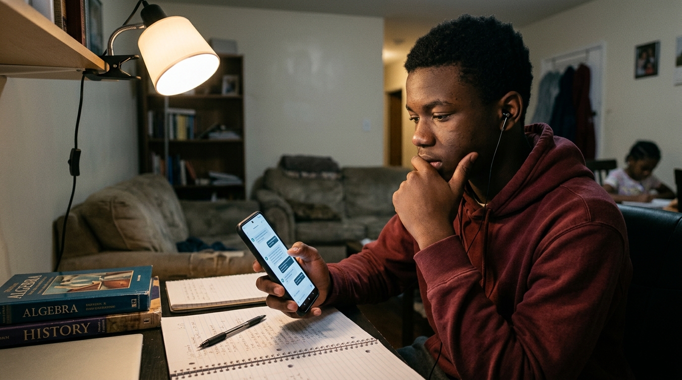 AI as a Digital Lifeline: Minority Teens’ Reliance on Chatbots and the Educational Divide