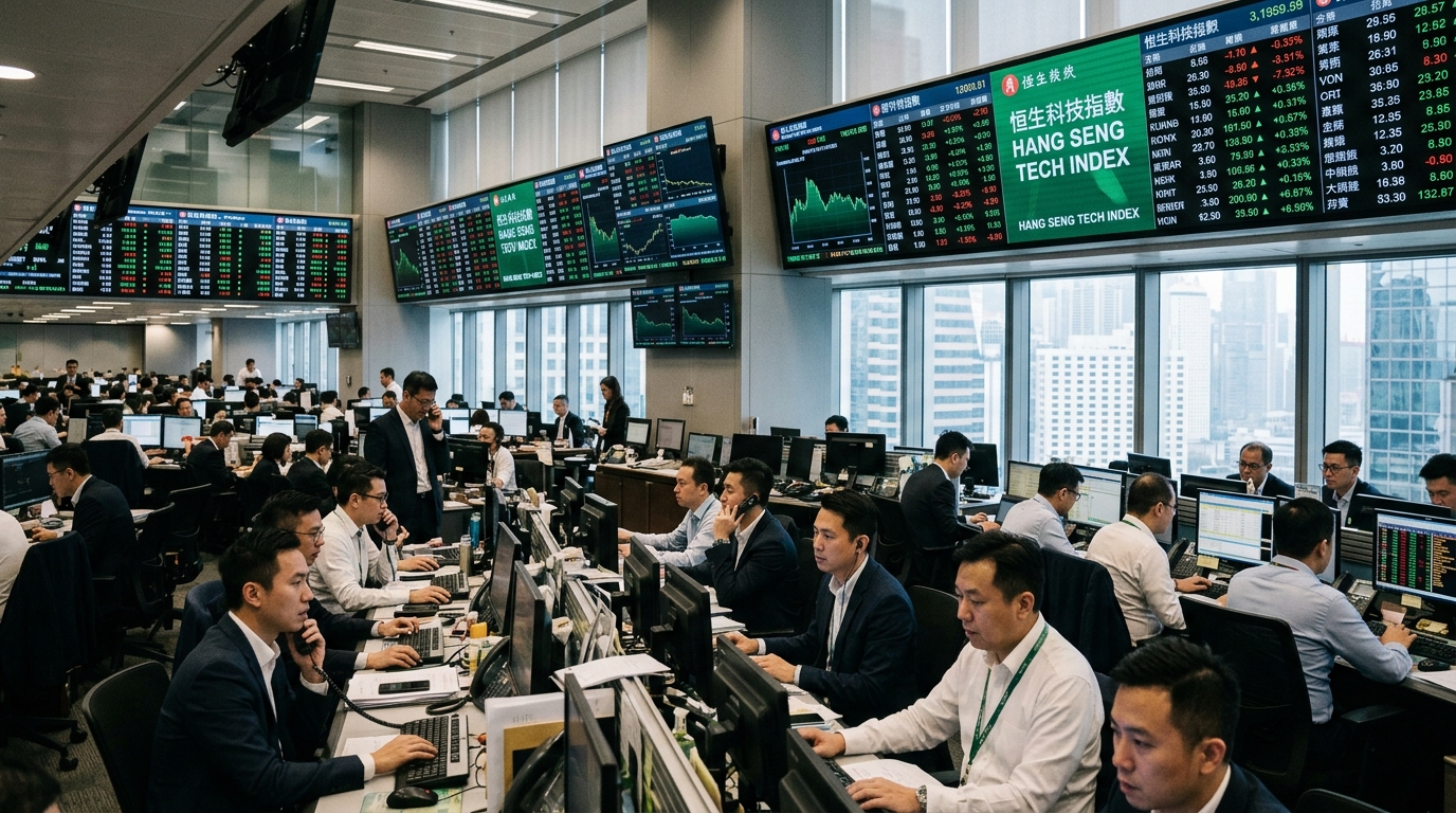The Hang Seng Tech Index and the rise of China AI startups.