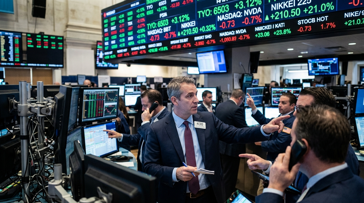Το λογότυπο της Kioxia και της Bain Capital σε φόντο ημιαγωγών.