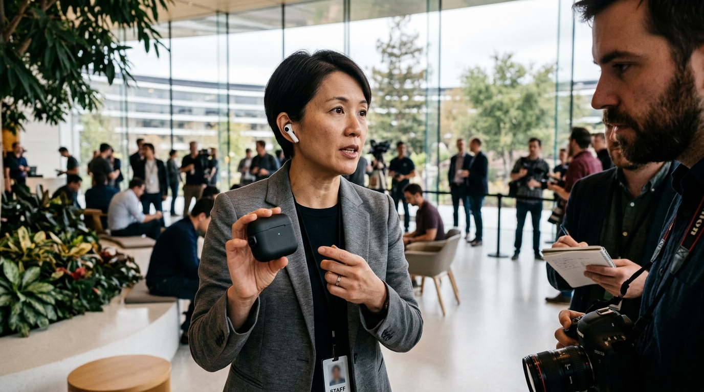 Τα νέα AirPods της Apple με ενσωματωμένη κάμερα και τεχνητή νοημοσύνη.