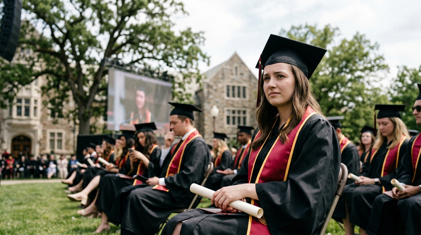 The Silent Algorithm: Why AI is the One Topic to Avoid in 2026 Commencement Speeches