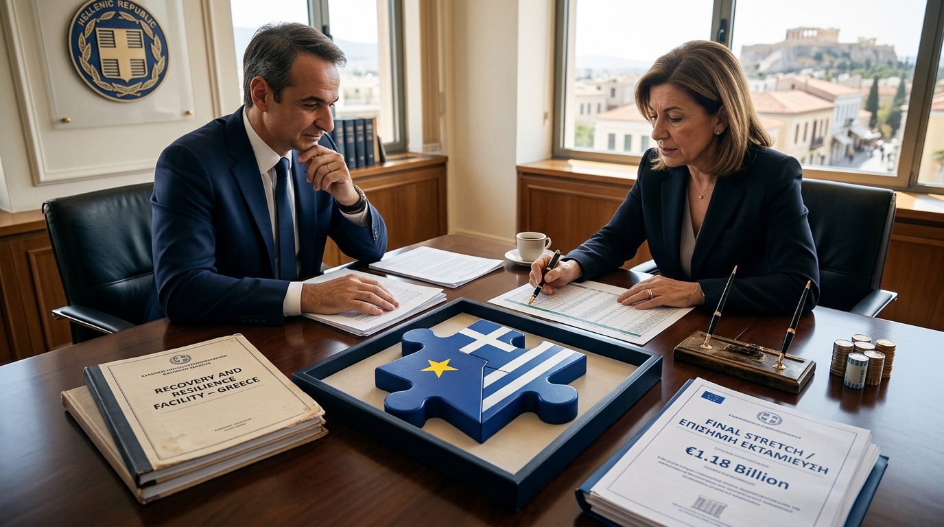 Ταμείο Ανάκαμψης: Η Ελλάδα στην τελική ευθεία με νέα εκταμίευση 1,18 δισ. ευρώ – Το στοίχημα της πραγματικής οικονομίας