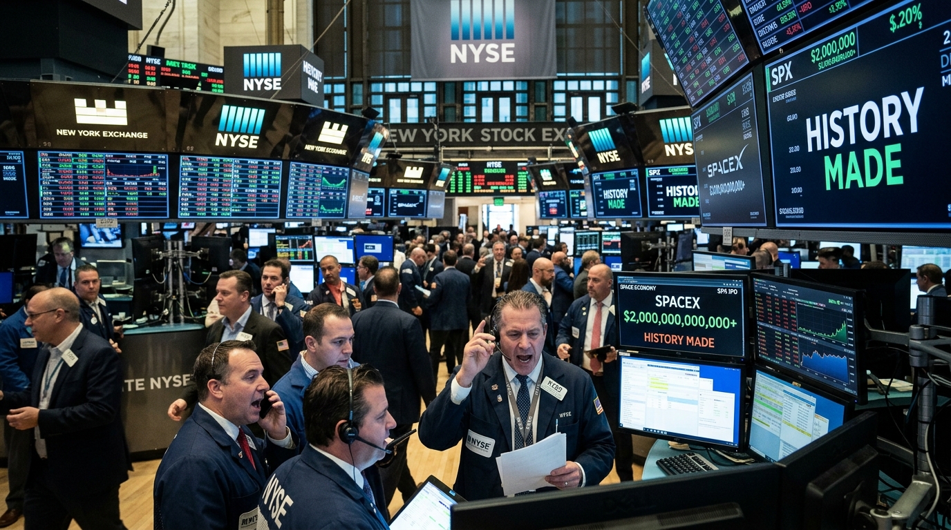 SpaceX value surges past $2 trillion in historic IPO debut: A new era for the space economy