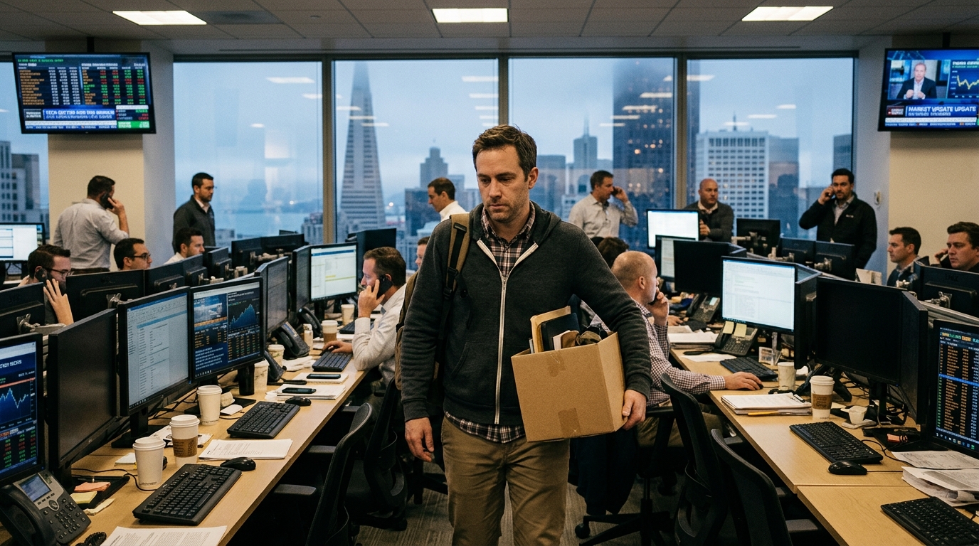 Γραφεία στη Silicon Valley με φόντο την κρίση των απολύσεων.