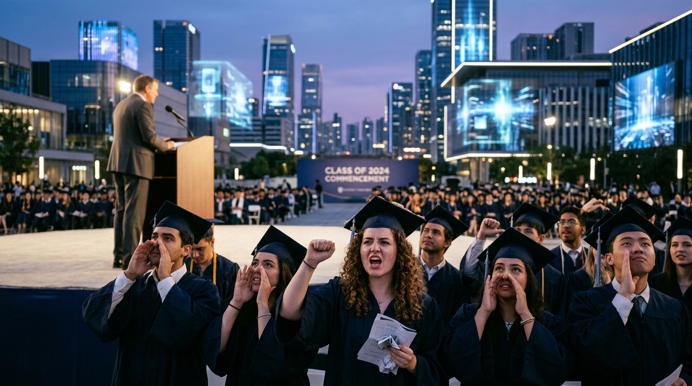 Why New Grads are Booing Commencement Speakers: The 'Ambient Anxiety' of an AI-Driven Future